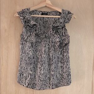 Leifsdottir Black and Cream Patterned Blouse